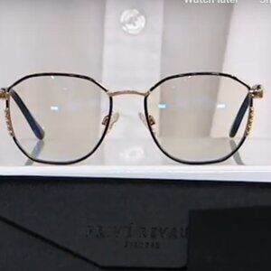 Prive Revaux Circle Back Blue Light Blocking Reading Glasses|Rose Gold & Black